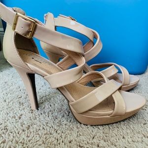 Nude Strappy Heels